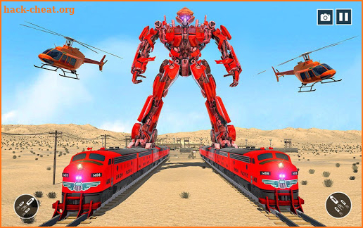 Real Train Transformation Robot Simulator Game screenshot