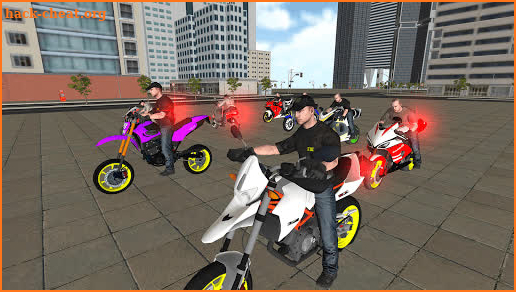 Real US Police Bike Chase in City screenshot