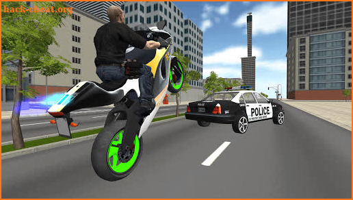 Real US Police Bike Chase in City screenshot