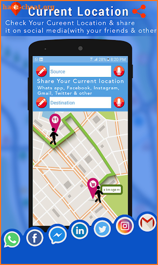 Real Voice GPS  Navigation 18 : Tracking Route screenshot