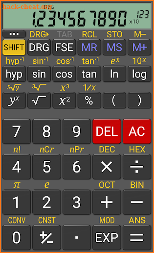 RealCalc Scientific Calculator screenshot