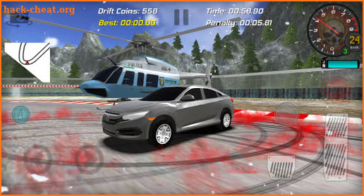Realistic Car Racing Drift Game Civic screenshot