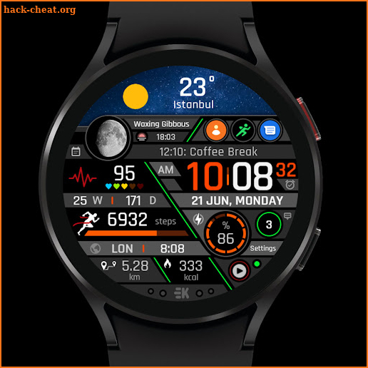 Realistic Info - Watch Face screenshot