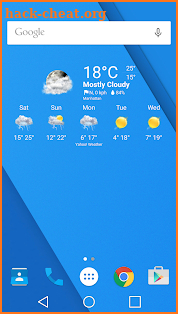 Realistic Weather Icons set for Chronus screenshot