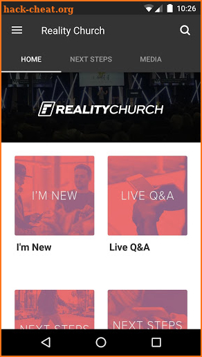 Reality Church screenshot