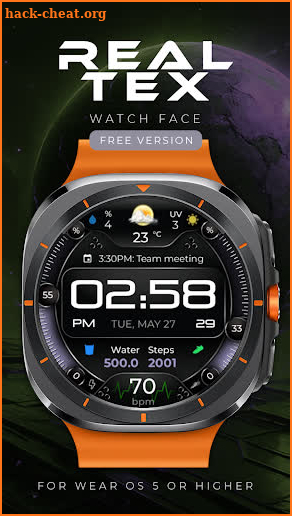 RealTex Lite Watch Face screenshot