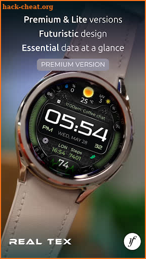RealTex Lite Watch Face screenshot