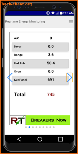 RealTime Energy Monitoring screenshot