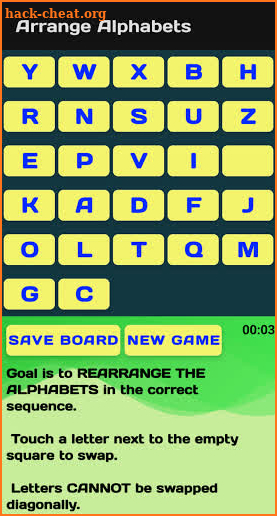 Rearrange Alphabets screenshot