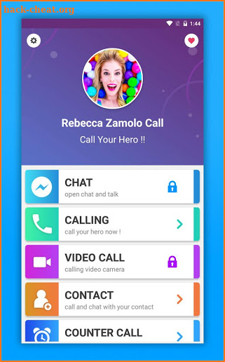 Rebecca Zamolo Call Fake screenshot