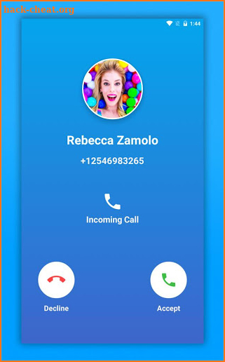 Rebecca Zamolo Call Fake screenshot