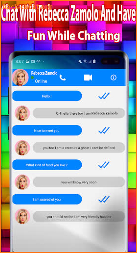Rebecca Zamolo Call Fake - Call Video screenshot