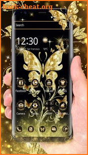 Rebirth Golden Butterfly Theme screenshot
