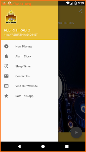 Rebirth Radio app screenshot