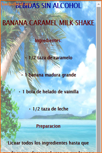 Recetas de bebidas screenshot