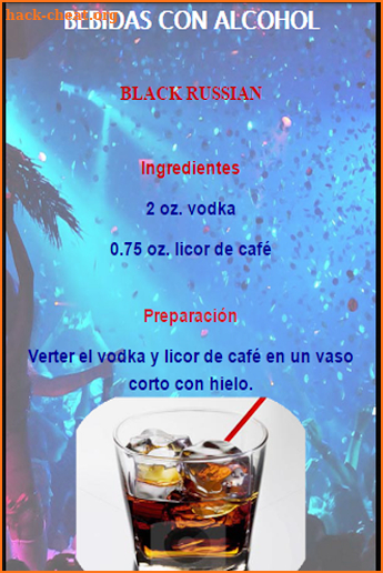 Recetas de bebidas screenshot