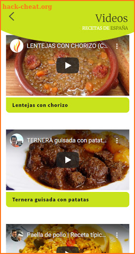 Recetas de España screenshot