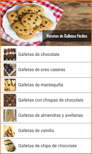 Recetas de galletas faciles screenshot