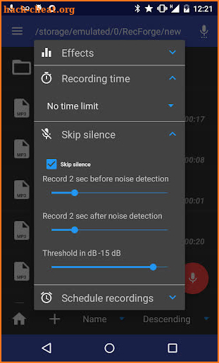 RecForge II - Audio Recorder screenshot