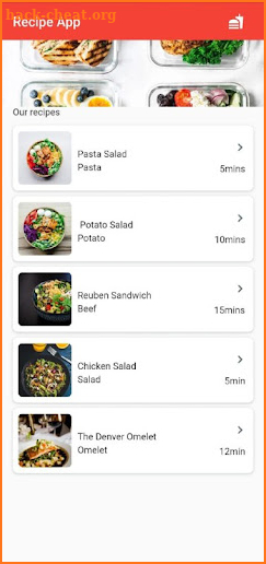 Recipe App screenshot