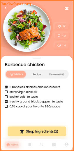 Recipe Food List screenshot