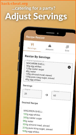 Recipe Resizer screenshot