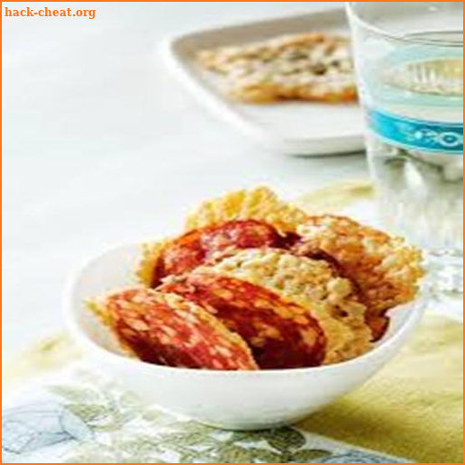 Recipes of Low carb salami and cheese chips screenshot