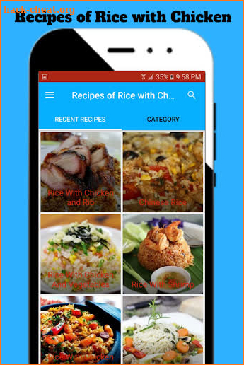 Recipes of Rice with Chicken screenshot