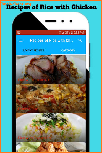 Recipes of Rice with Chicken screenshot