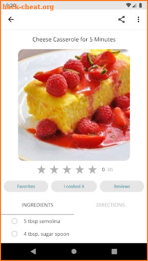 Recipes with cottage cheese screenshot