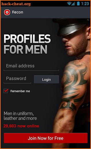 Recon Profiles for Men screenshot