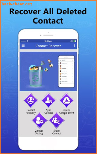 Recover All Deleted Contact & Sync screenshot