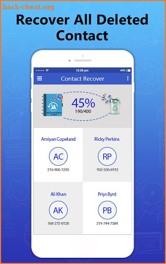 Recover All Deleted Contact & Sync screenshot