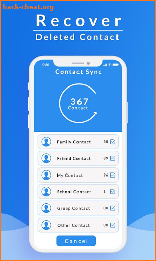 Recover All Deleted Contacts screenshot