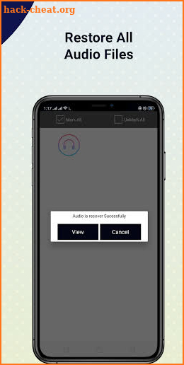Recover deleted audio recording files Encryption screenshot
