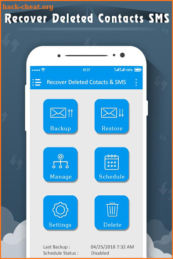 Recover Deleted Contacts, SMS, Apps, Call logs screenshot