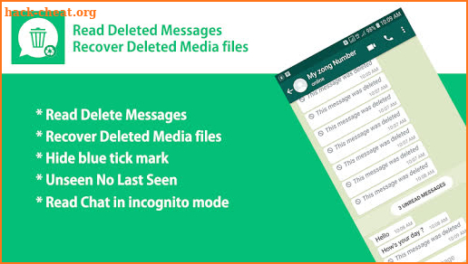 Recover Deleted files & View Deleted messages screenshot