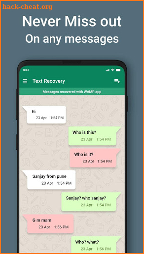 Recover Deleted Messages - Message Recovery App screenshot