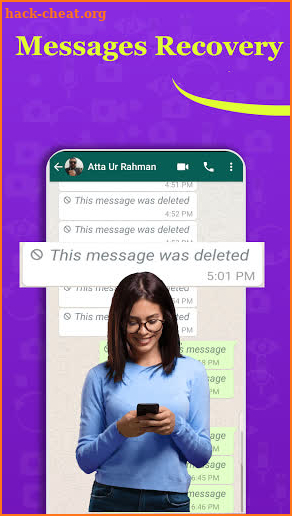 Recover deleted messages- Recover all for WhatsApp screenshot