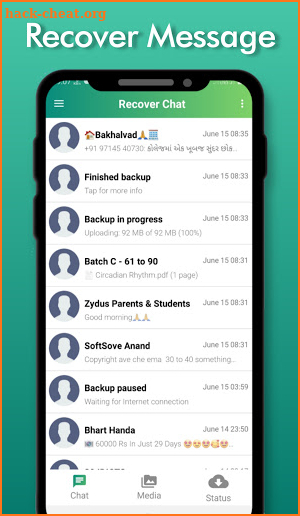 Recover Deleted Messages - WA Message Recovery screenshot