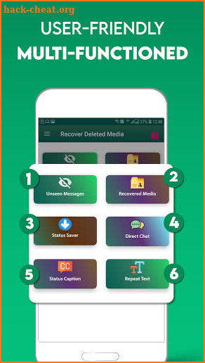 Recover Deleted Text, Chat Media file | Unseen screenshot