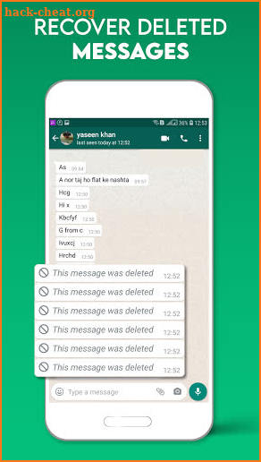 Recover Deleted Text, Chat Media file | Unseen screenshot