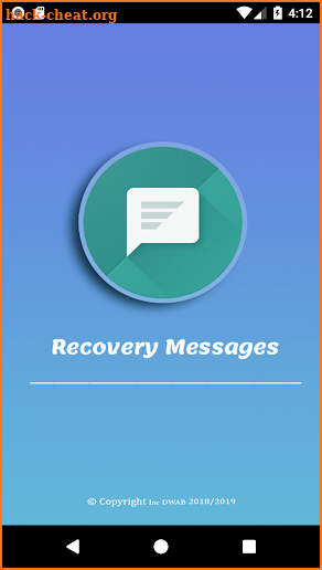 Recover Messages deleted : chatting , SMS screenshot