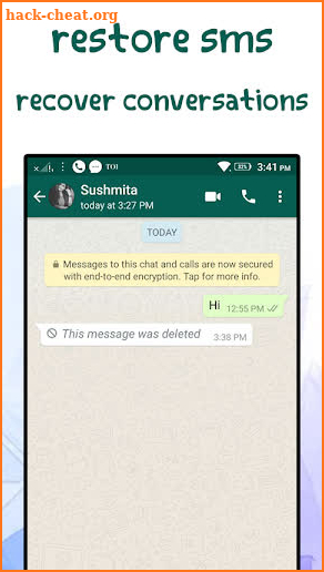 recover messages for whats : chats&conversations screenshot