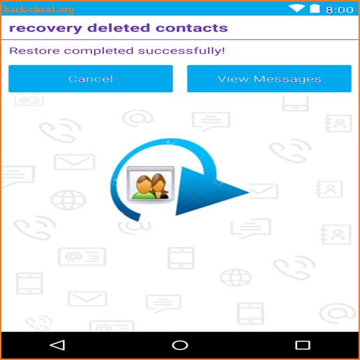 recovery deleted contacts screenshot