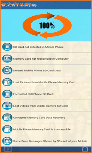 Recovery SD Card all data backup screenshot