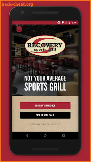 Recovery Sports Grill Rewards screenshot