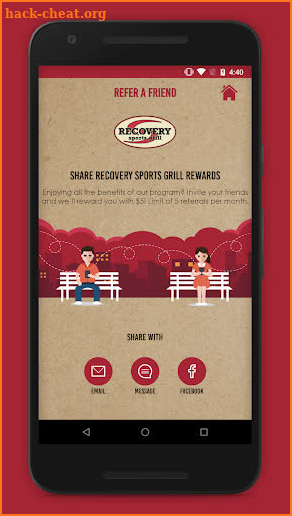 Recovery Sports Grill Rewards screenshot