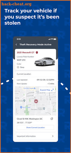 RecovR: Vehicle Theft Recovery screenshot