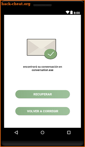 recuperar conversaciones borradas : mensajes y sms screenshot